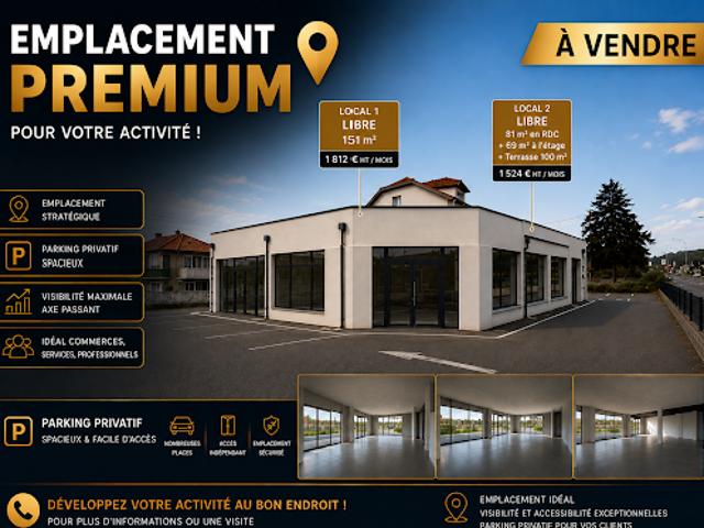 Local Commercial vente à Tarbes, Juillan
