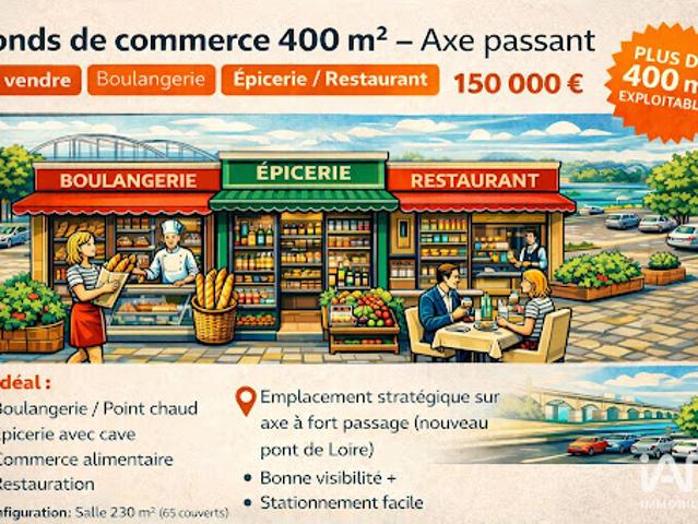 Local Commercial vente à Orléans, Jargeau