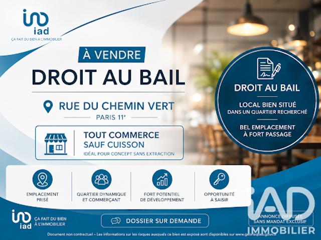 Local Commercial vente à Paris, Île-de-France