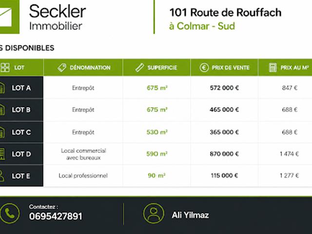 Local Commercial vente à Colmar, Collectivité européenne d'Alsace