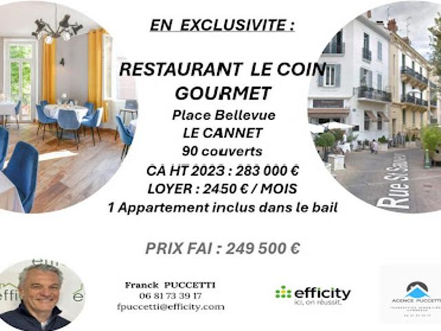 Local Commercial vente à Le Cannet, Pas De Galle