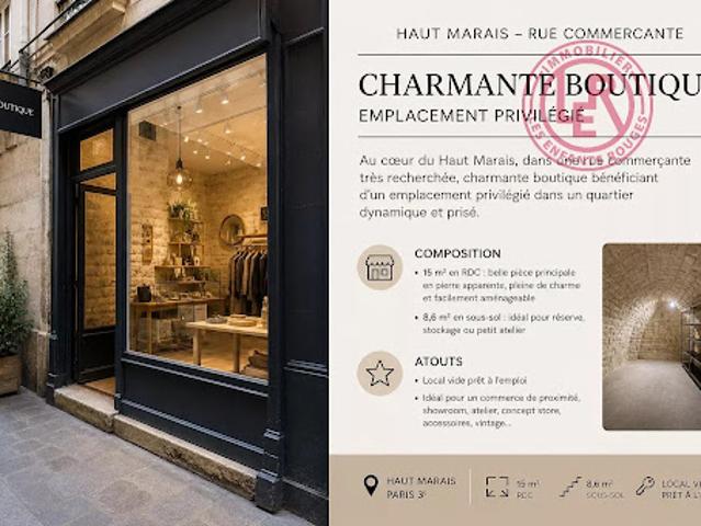 Local Commercial vente à Paris, Île-de-France