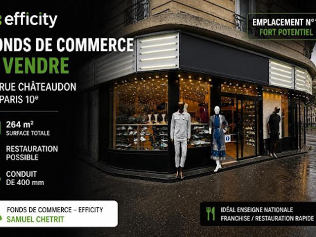 Local Commercial vente à Paris, Île-de-France