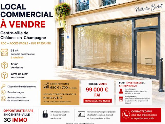 Local Commercial vente à Châlons-en-Champagne, Châlons-en-champagne