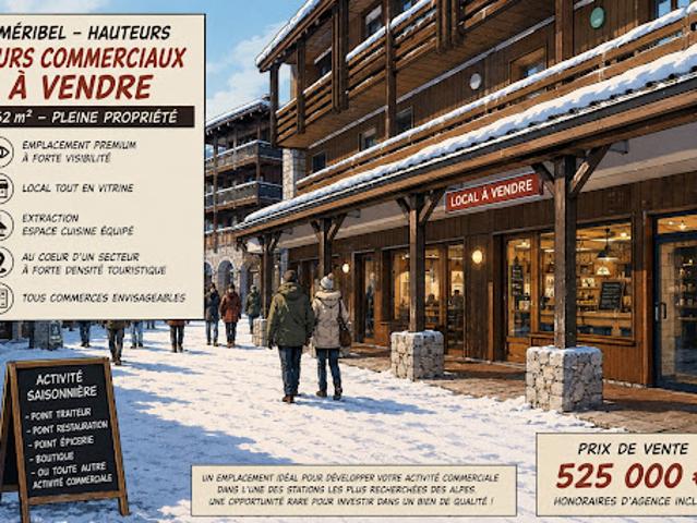 Local Commercial vente à Meribel-les-Allues, Les Allues