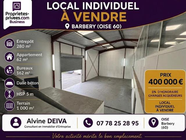 Local Commercial vente à Quartier Ordener - Ceebios, Senlis