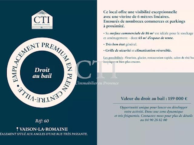 Local Commercial vente à Carpentras, Vaison-la-romaine