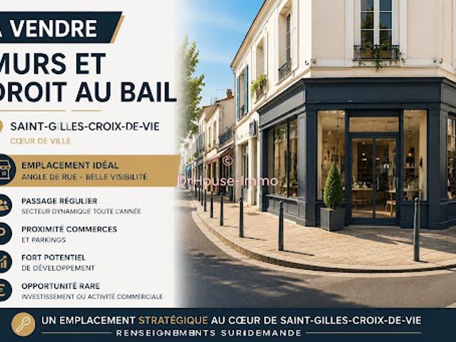 Local Commercial vente à Les Sables-d'Olonne, Saint-gilles-croix-de-vie