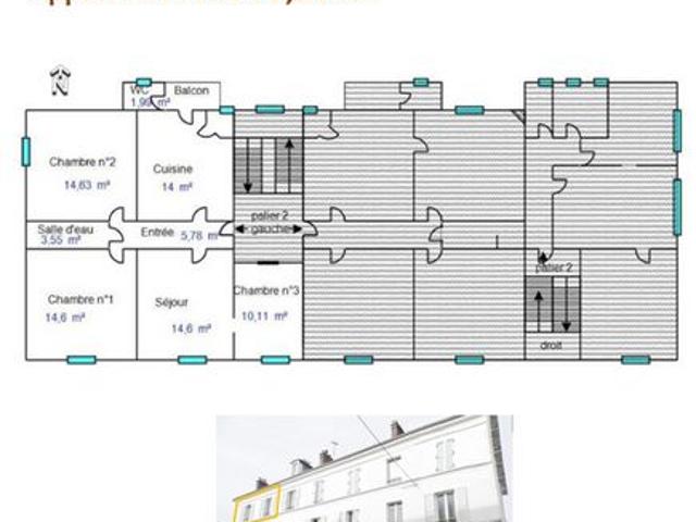 Appartement vente à Le Puits Salé, Lons-le-Saunier