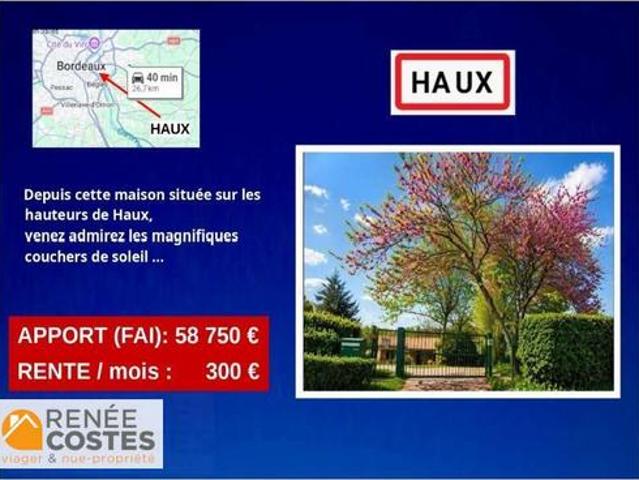 Maison vente à Bordeaux, Haux