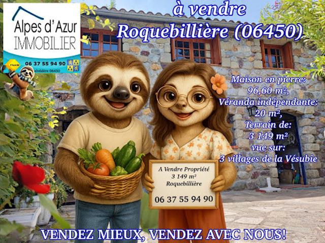 Maison vente à Nice, Roquebillière