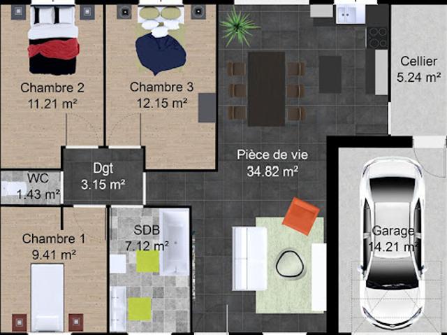 Maison vente à Saumur, La Ménitré