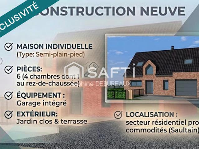 Maison vente à Valenciennes, Saultain