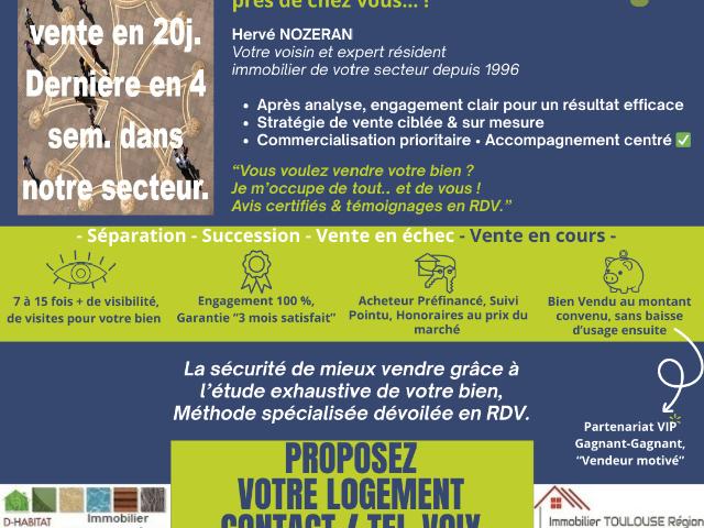 Maison vente à Toulouse