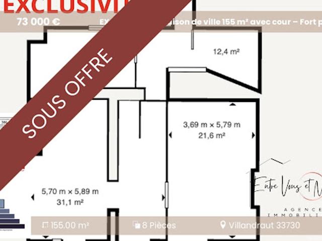 Maison vente à Langon, Noaillan