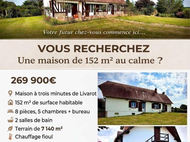 Maison vente à Lisieux, Le Mesnil-bacley