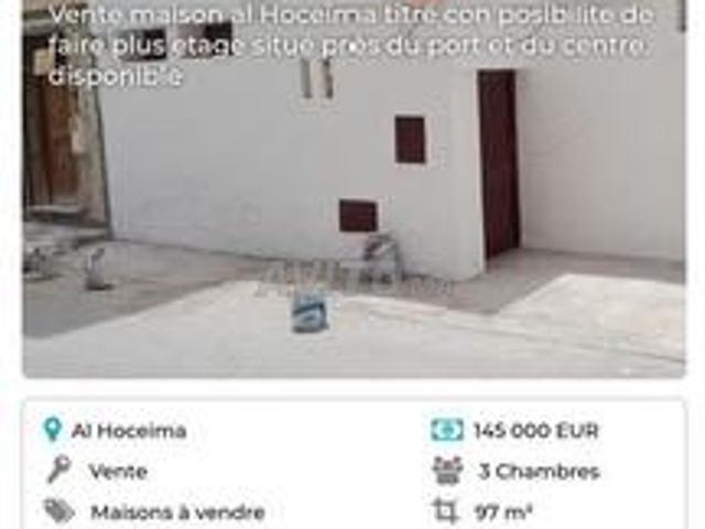 Maison vente à Al Hoceïma, Tanger-Tétouan