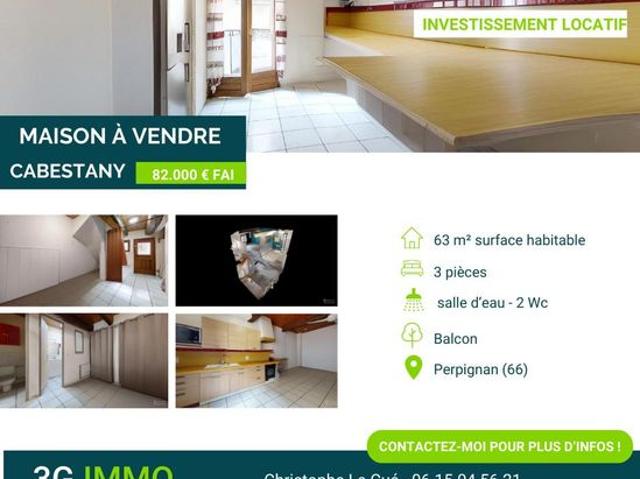 Maison vente à Perpignan, Cabestany