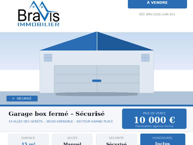Garage vente à Grenoble