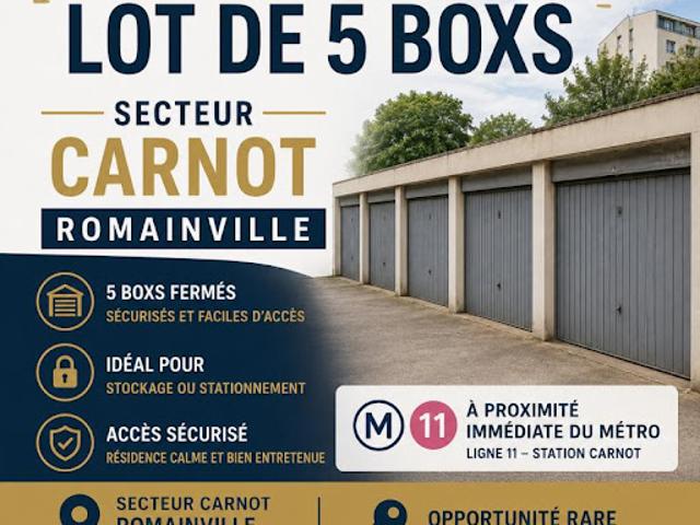 Garage vente à Bobigny, Romainville