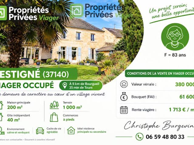 Maison vente à Le Bourg, Restigné