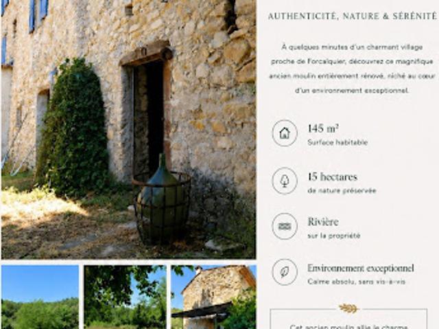 Maison vente à Montlaux, Alpes-de-Haute-Provence