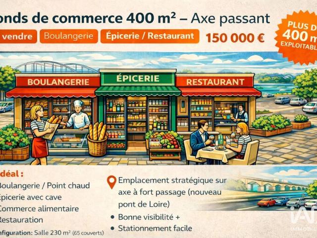 Local Commercial vente à Orléans, Jargeau