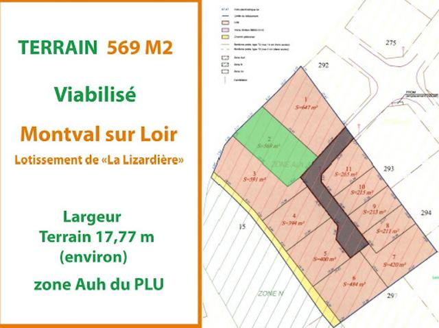 Terrain vente à La Flèche, Montabon