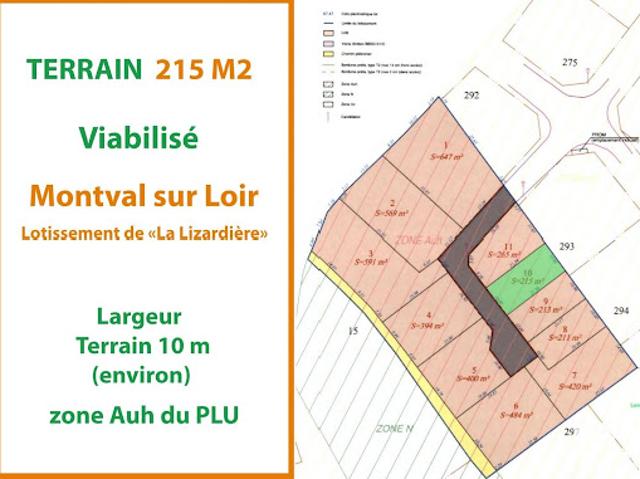 Terrain vente à La Flèche, Montabon
