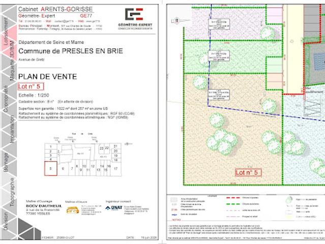 Terrain vente à Autheuil, Presles-en-Brie