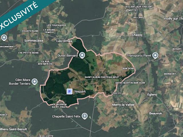 Terrain vente à Auxerre, Saint-aubin-château-neuf