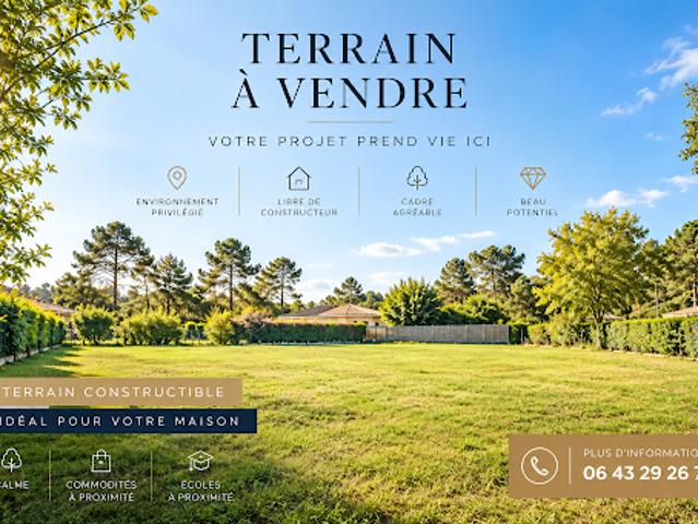 Terrain vente à Jordis, Louchats