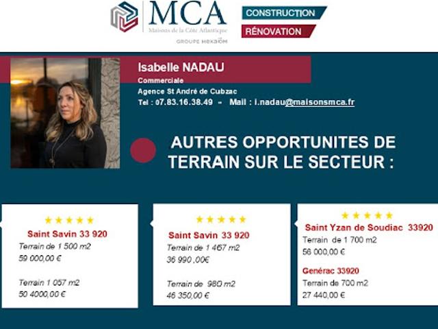 Terrain vente à Blaye, Saint-savin