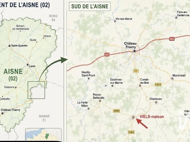 Terrain vente à Château-Thierry, Viels-maisons
