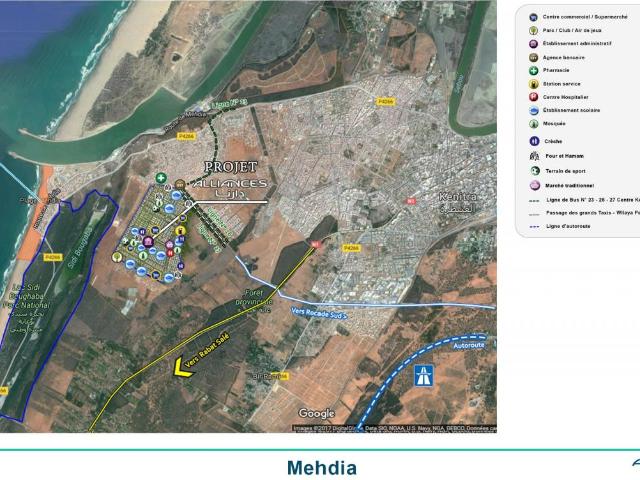 Terrain vente à Mehdiya