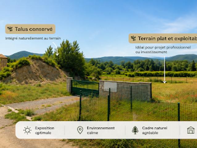Terrain vente à Nyons, Saulce-sur-rhône
