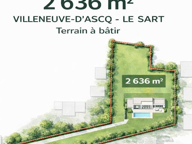 Terrain vente à Lille, Villeneuve-d'ascq