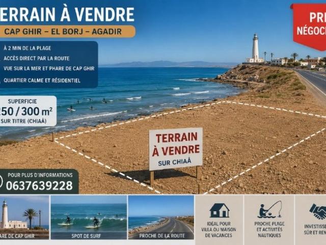 Terrain vente à Tamri, Oued ed Dahab-Lagouira