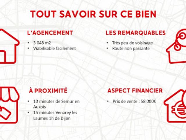 Terrain vente à Montbard, Vic-de-chassenay