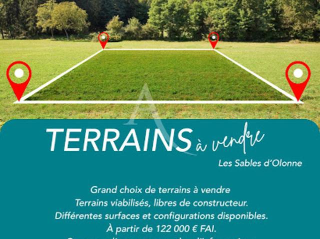 Terrain vente à Les Sables-d'Olonne, Château-d'olonne