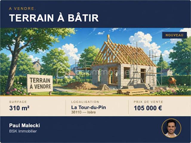 Terrain vente à La Tour-du-Pin, La Tour-du-pin