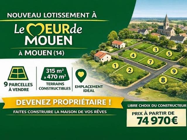 Terrain vente à Caen, Mouen