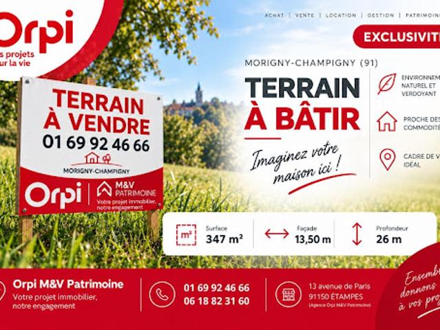 Terrain vente à Morigny-Champigny, Essonne