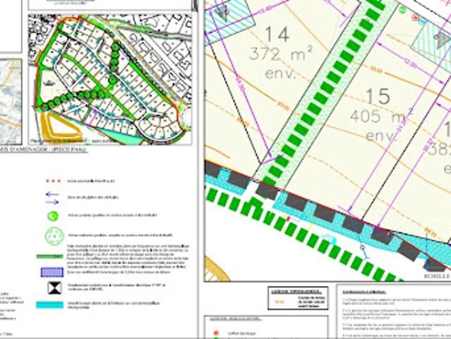 Terrain vente à Les Petites Fontaines, Changé