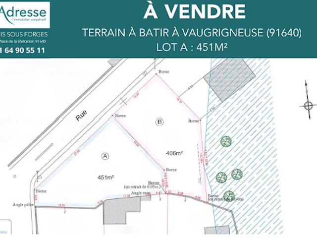 Terrain vente à Palaiseau, Vaugrigneuse