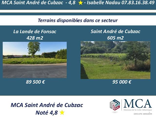 Terrain vente à ZA de l'Îllot, La Lande-de-Fronsac
