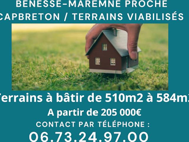 Terrain vente à Dax, Bénesse-maremne