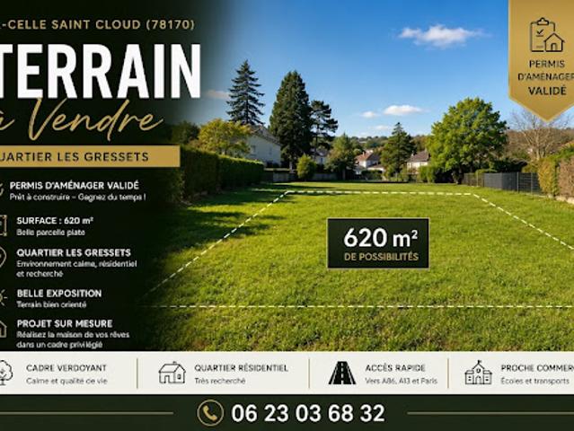 Terrain vente à Versailles, La Celle-saint-cloud