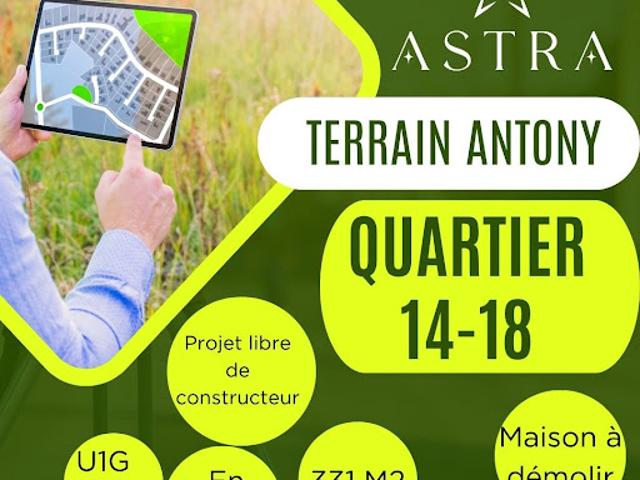 Terrain vente à Antony