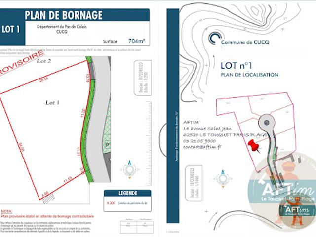Terrain vente à Montreuil-sur-Mer, Cucq